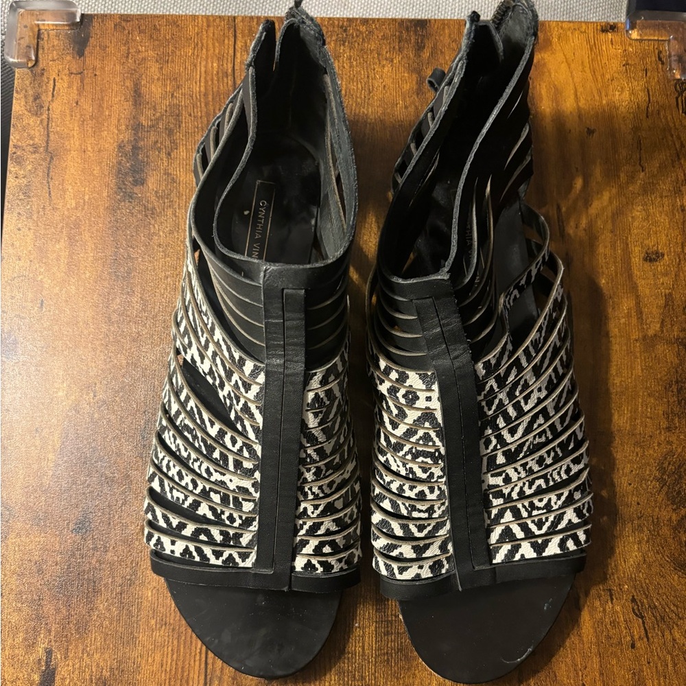 Cynthia Vincent leopard sandal